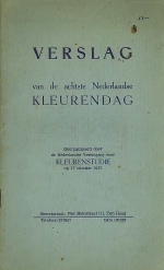  - Verslag van de achtste Nederlandse kleurendag gehouden te Den Haag op 17 oktober 1957. 
