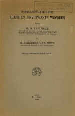 M.G. van Neck / M. Theunisz-van Neck. - Nederlandsch Engelsche klank en zinverwante woorden. 