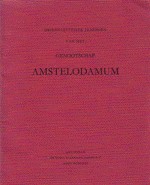  - Drieenzestigste jaarboek van het genootschap Amstelodamum. 